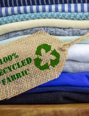 Sustainability shown with recycled cloth