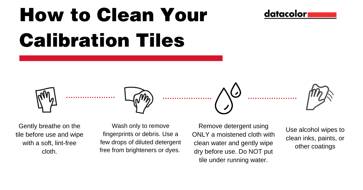 How to clean your calibration tiles