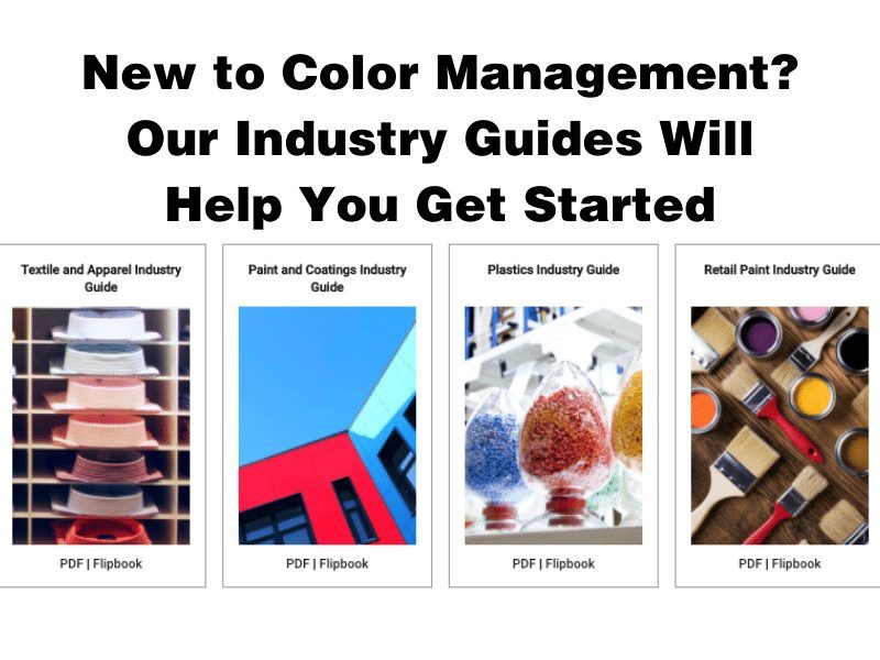 Color management guides for specific industries.