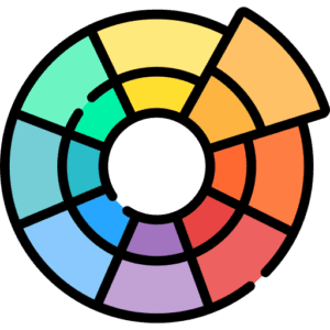 Icon of a Color Wheel