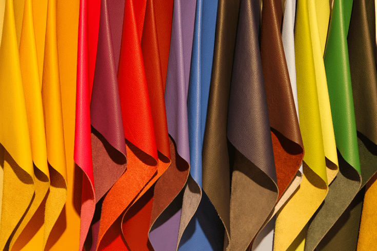 Colorful artificial leather